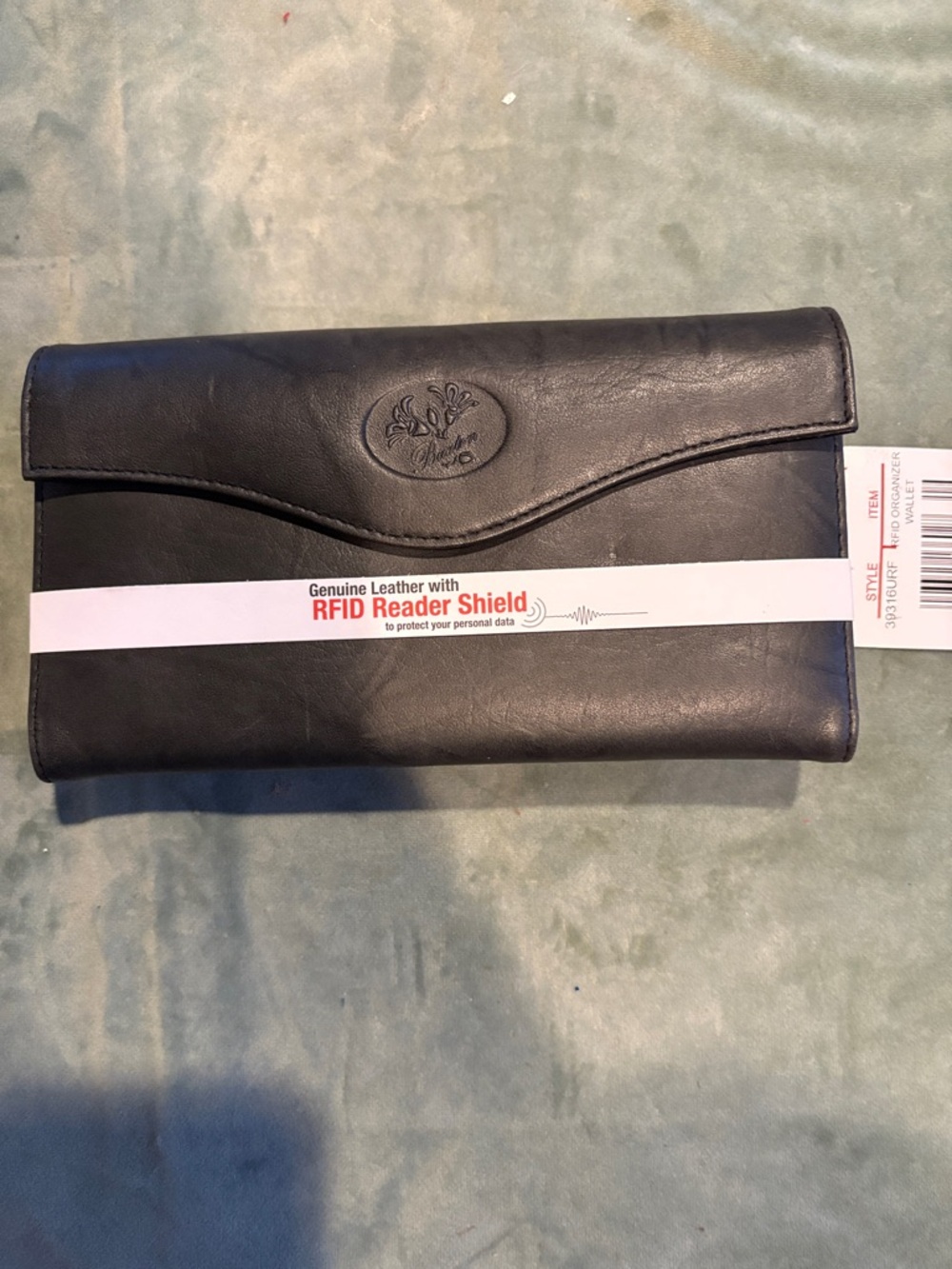 Buxton Black Leather RFID Wallet